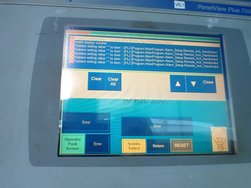 Allen-bradley Panelview Plus 700; Operator Panel - 2711p-t7c4d1