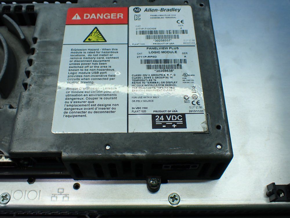 Allen-bradley Panelview Plus 1250 Operator Panel - 2711p-t12c4d8