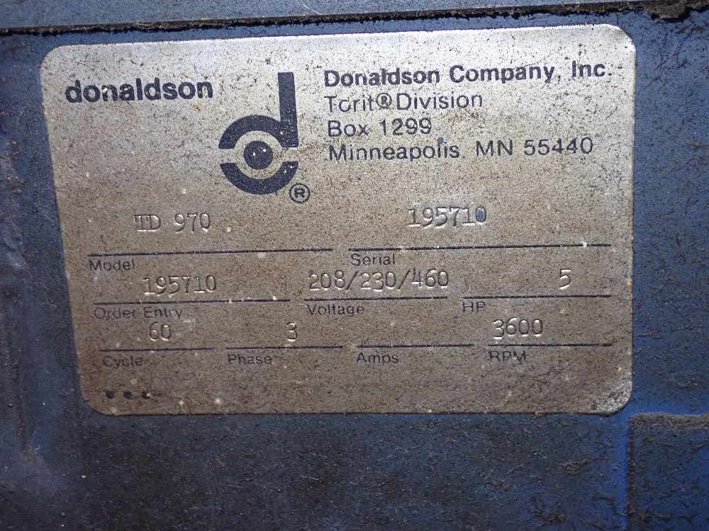 Torit Donaldson Torit Donaldson 5 Hp Dust Collector