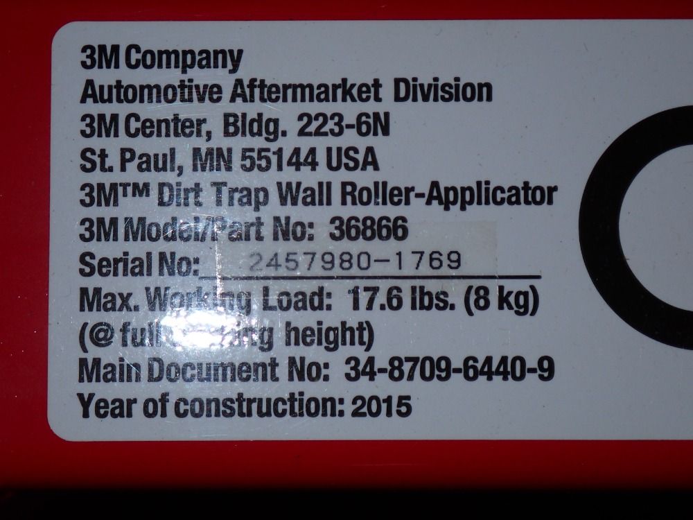 3m 17.6 Lbs Dirt Trap Wall Roller Applicator - 36866