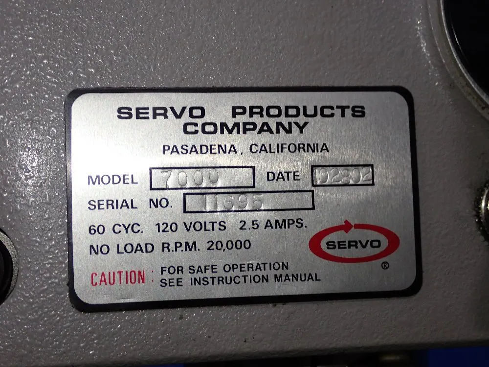 Servo Products Benchtop Drill Press