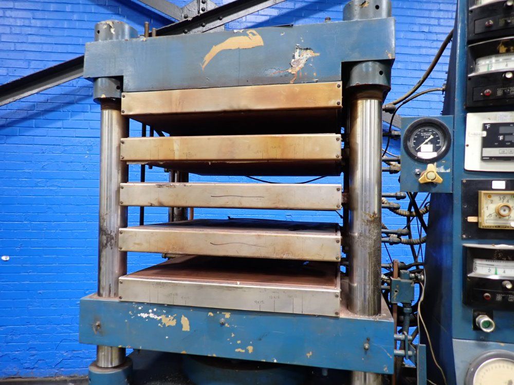 Pasadena Hydraulic Inc 25 1/2"x28" 1969 Pasadena Hydraulic Inc 150mr-573c-14-z4-c Platen Press - 150mr-573c-14-z4-c