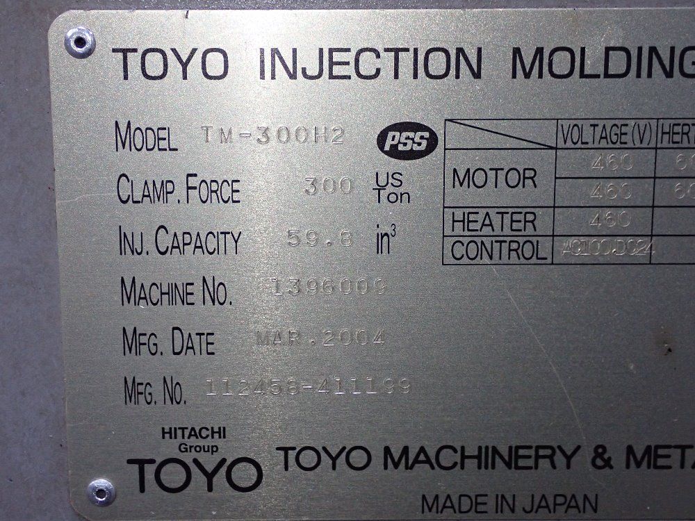 Toyo Machine Injection Molder