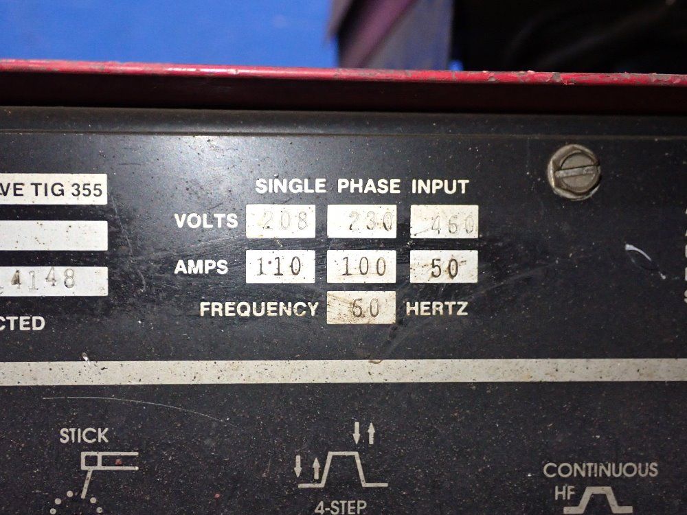 Lincoln Electric 350 Amp Squarewave Tig-355 Welder - Squarewave Tig-355