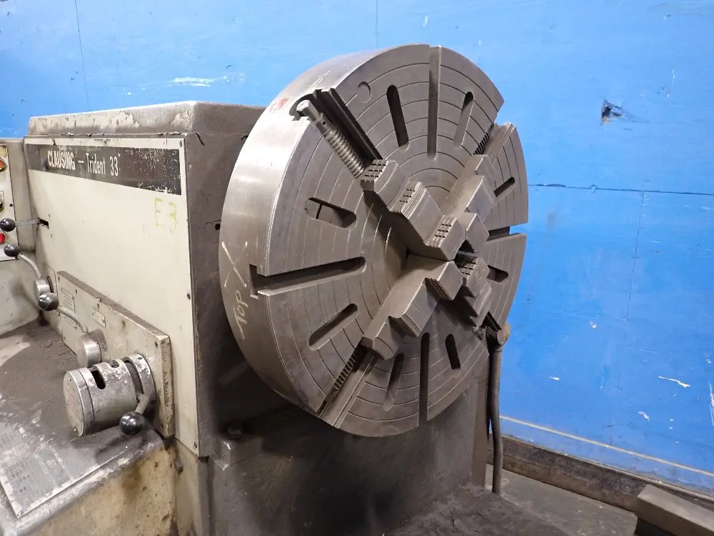 Clausing 41"/44" X 118" Trident 33" Gap Bed Lathe - Trident 33