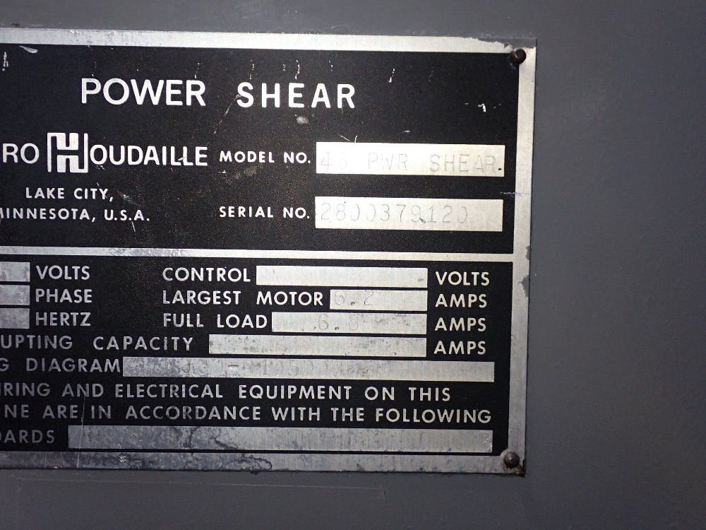 Di-acro 48" 48 Pwr Shear - 48 Pwr Shear