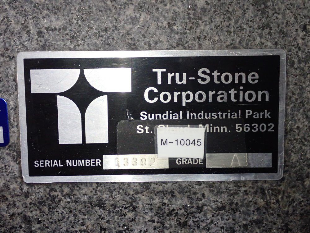 Tru-stone Corp 48" X 72" X 10" Granite Surface Plate - Grade A