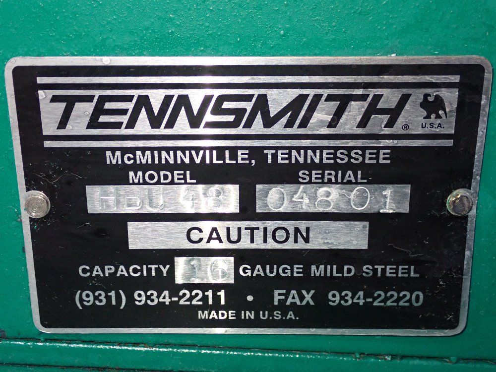 Tennsmith 16 Ga X 48" Hbu48 Finger Brake - Hbu48