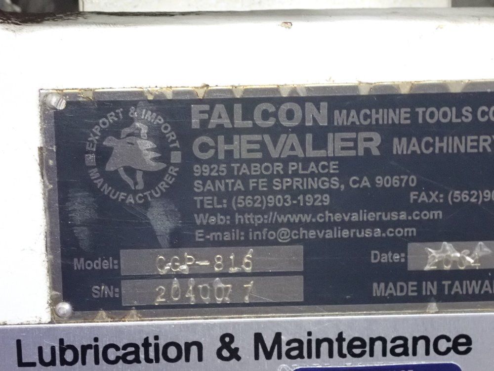 Falcon Chevalier 2004 Falcon Chevalier Cgp816 Cylindrical Grinder