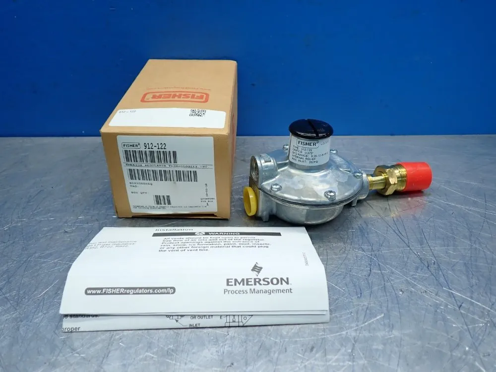 Fisher Outlet Pressure Range: 9.25-13in Wc (23-32 Mbar) 912-series Pressure Regulator - 912-122