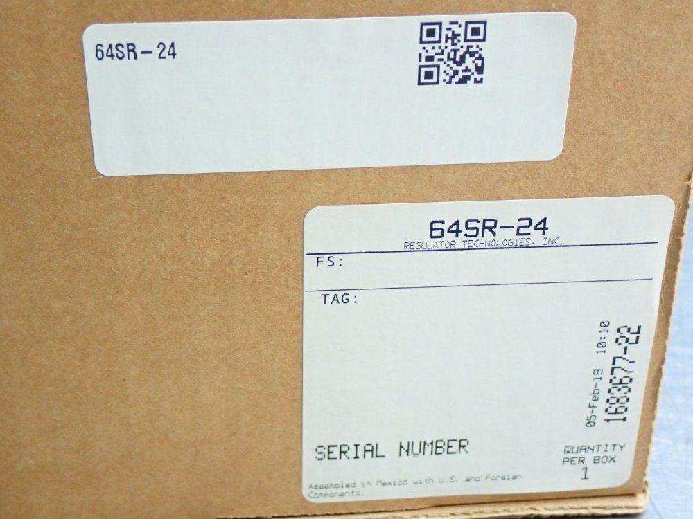 Fisher 30-60psi (2.1 - 4.1bar) W/ 4,150,000btu/hr Capacit High-pressure Regulator 64-series - 64sr-24