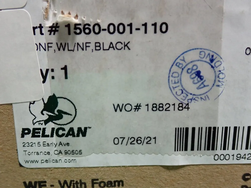 Pelican 1560 Case With Foam - 1560