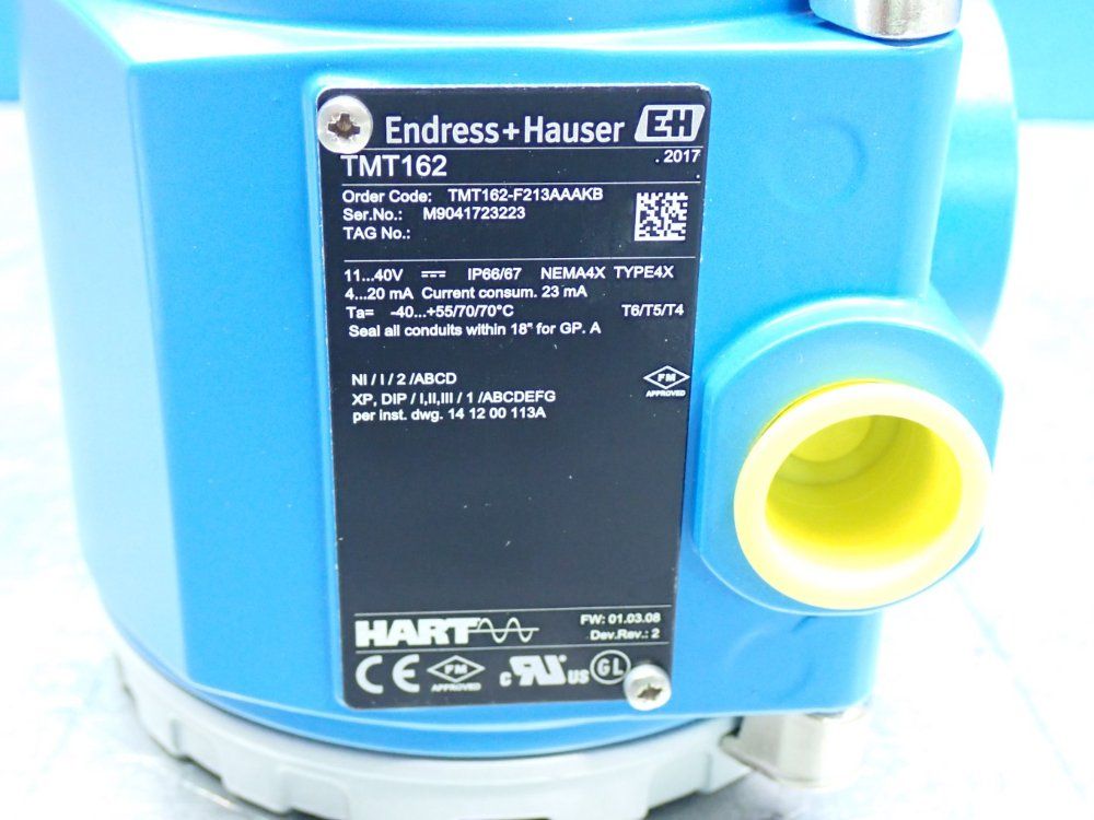 Endress+hauser Itemp Temperature Field Transmitter - Tmt162-f213aaakb