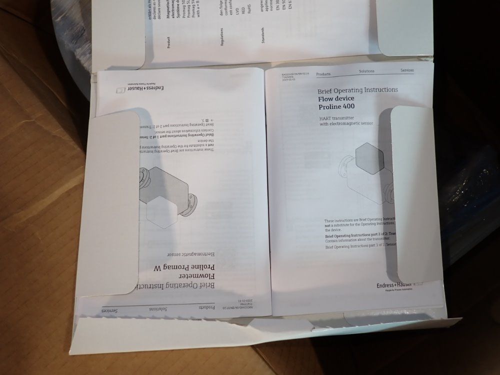 Endress Hauser Electromagnetic Flowmeter - 5w4c2h-v1t7/0