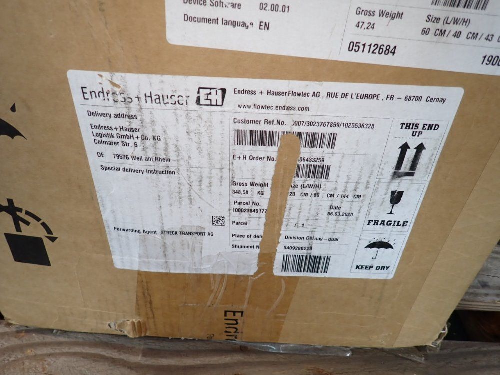 Endress Hauser Electromagnetic Flowmeter - 5w4c2h-v1t7/0