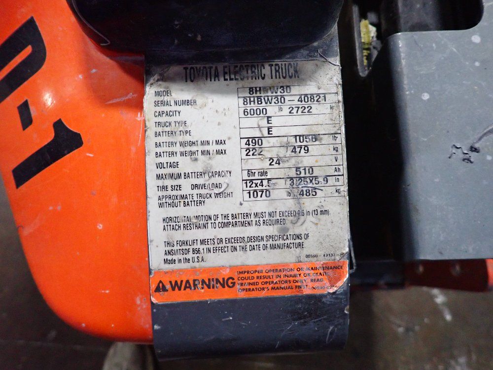 Toyota 6000 Lbs Pallet Jack - 8hbw30