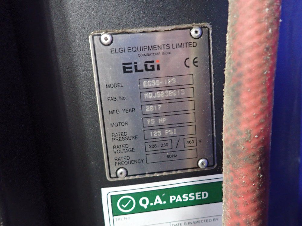 Elgi 75hp Air Compressor - Eg55125