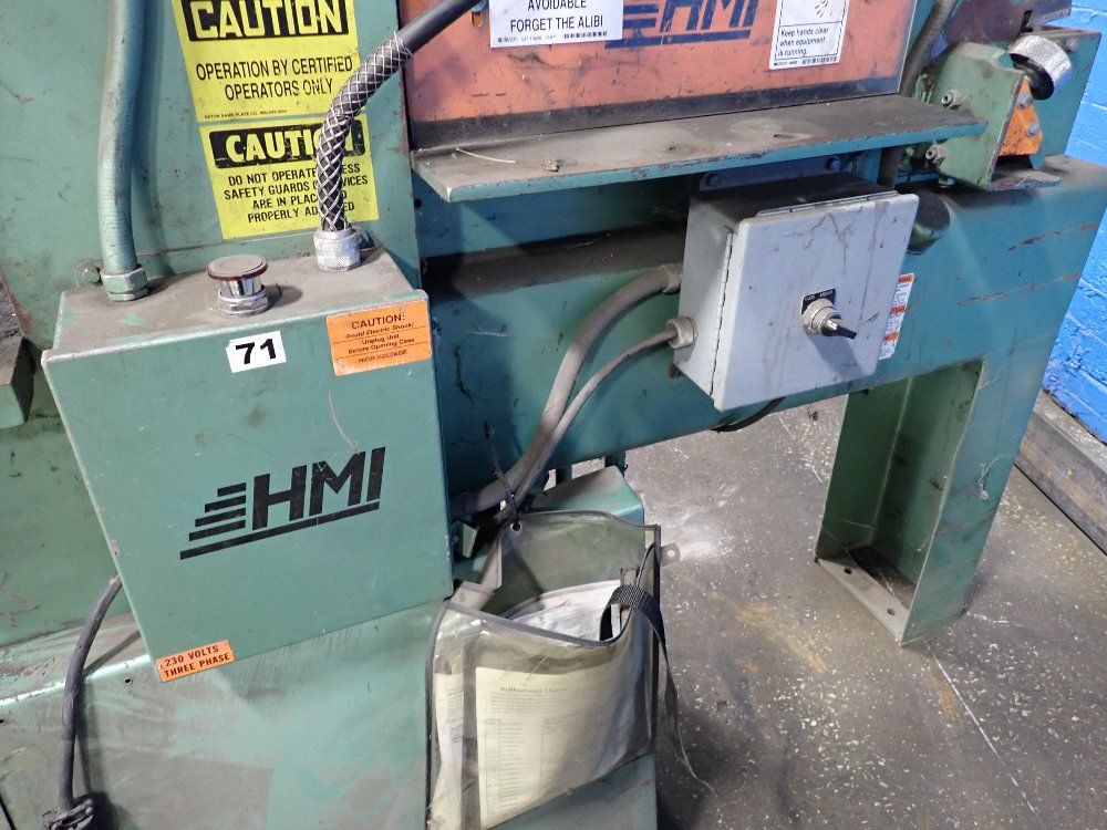 Hmi, Hydraulic Machincs Inc. Iron Worker - Hmi 42-20
