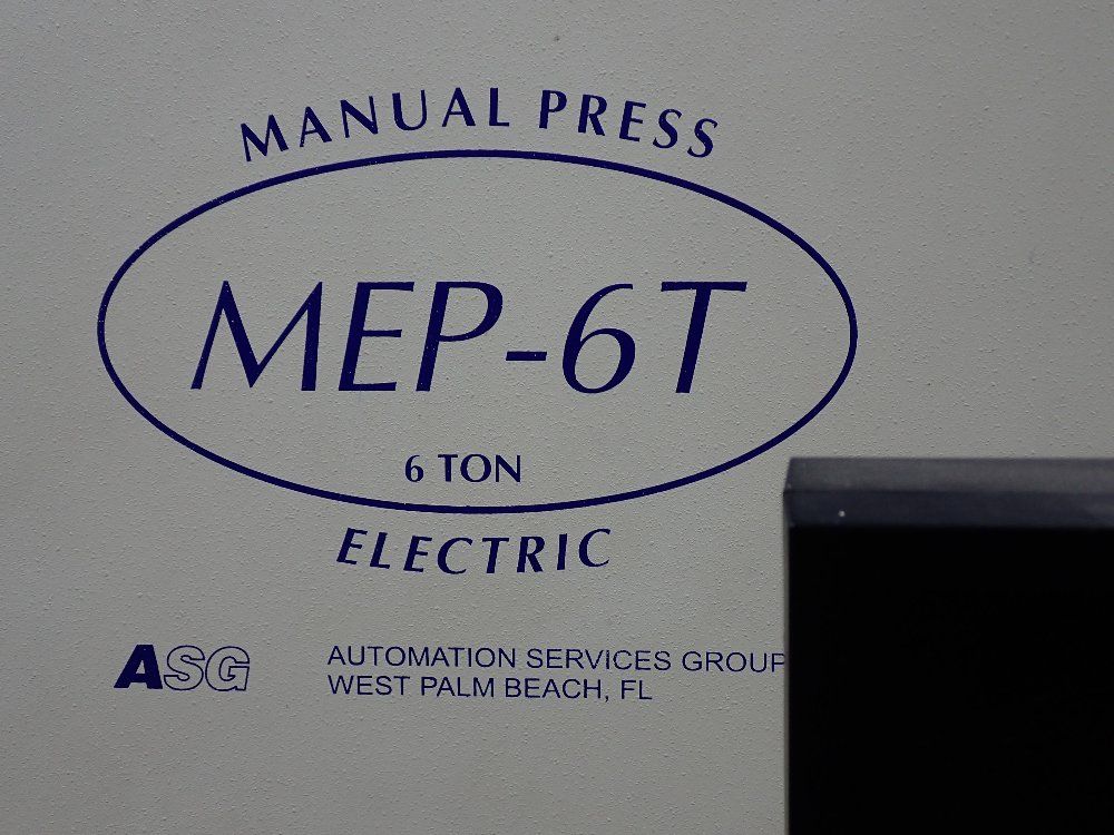 Asg 12000 Lbs Manual Press - Mep-6t
