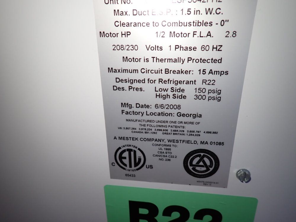 Spacepak Blower Coil Unit - Esp3642fh2