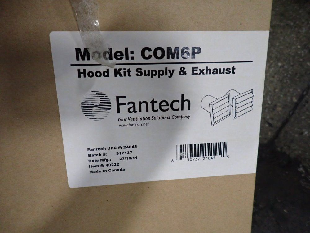 Fantech Hood Kit Supply  Exhaust