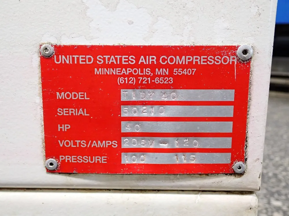 Usair Compressor 40 Hp Air Compressor - Tidy-40