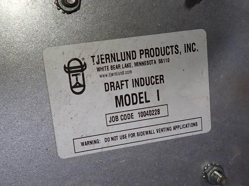 Tjernlund Products Inc Draft Inducer