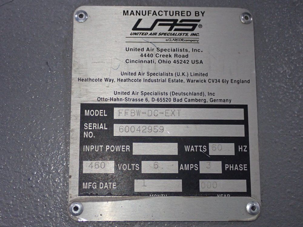 Las Dust Collector - Ffbw-dc-ext