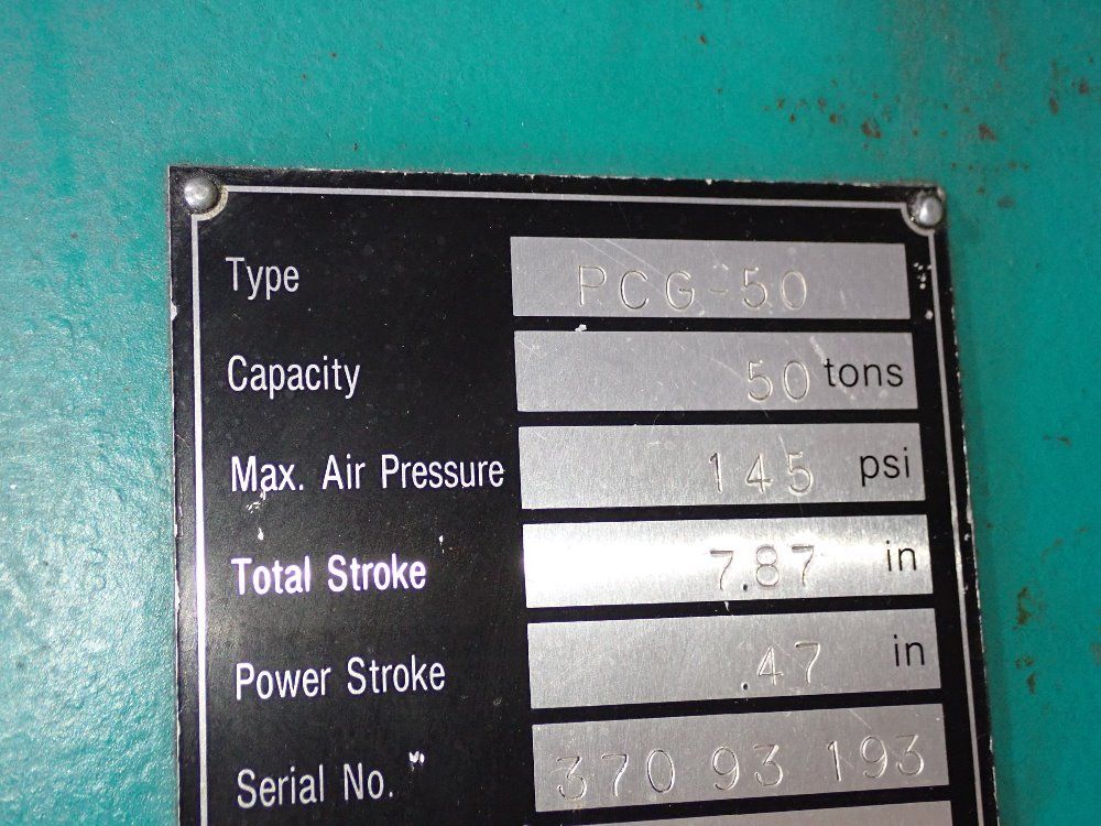 Pressotechnik 50 Ton Hydraulic Press - Pcg-50