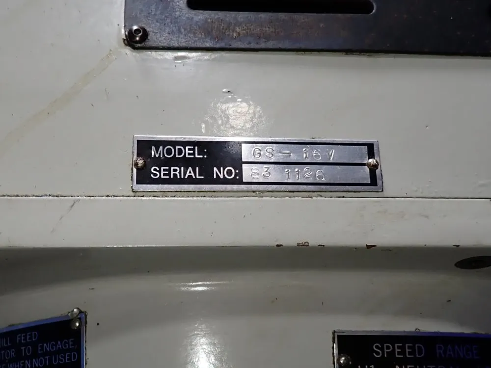 Vectrax 49"x9" Vertical Mill - Gs-16v