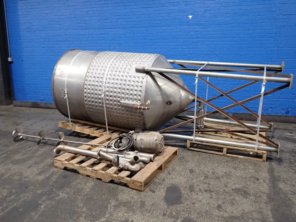 Aprox. 500 Gallon S/s Jacketed Mixer