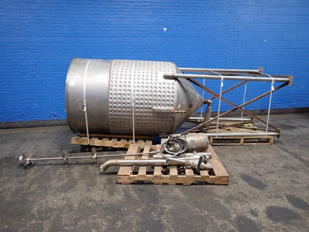 Aprox. 500 Gallon S/s Jacketed Mixer