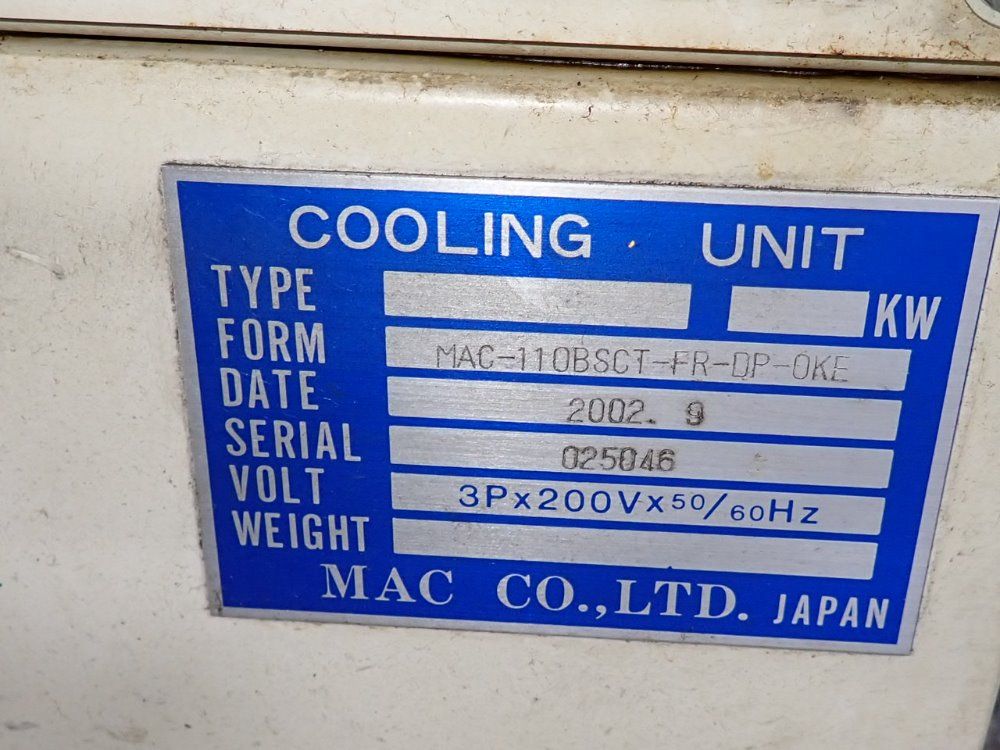 Mac Co Ltd Cooling Unit - Mac-110bsct-fr-dp-0ke