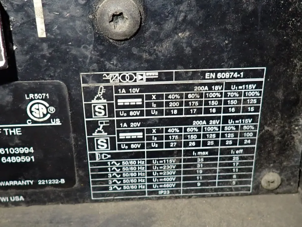 Miller 200 Amps Welder - Maxstar 200