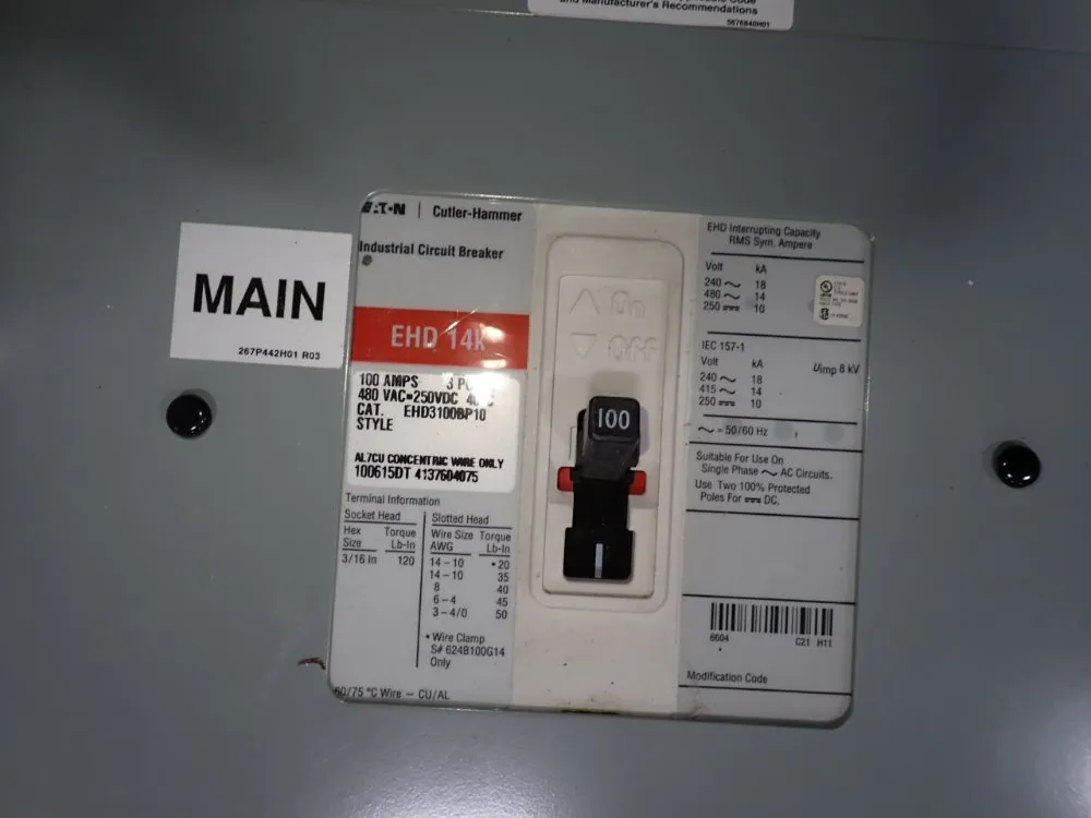 Eaton Panelboard - Prl1a