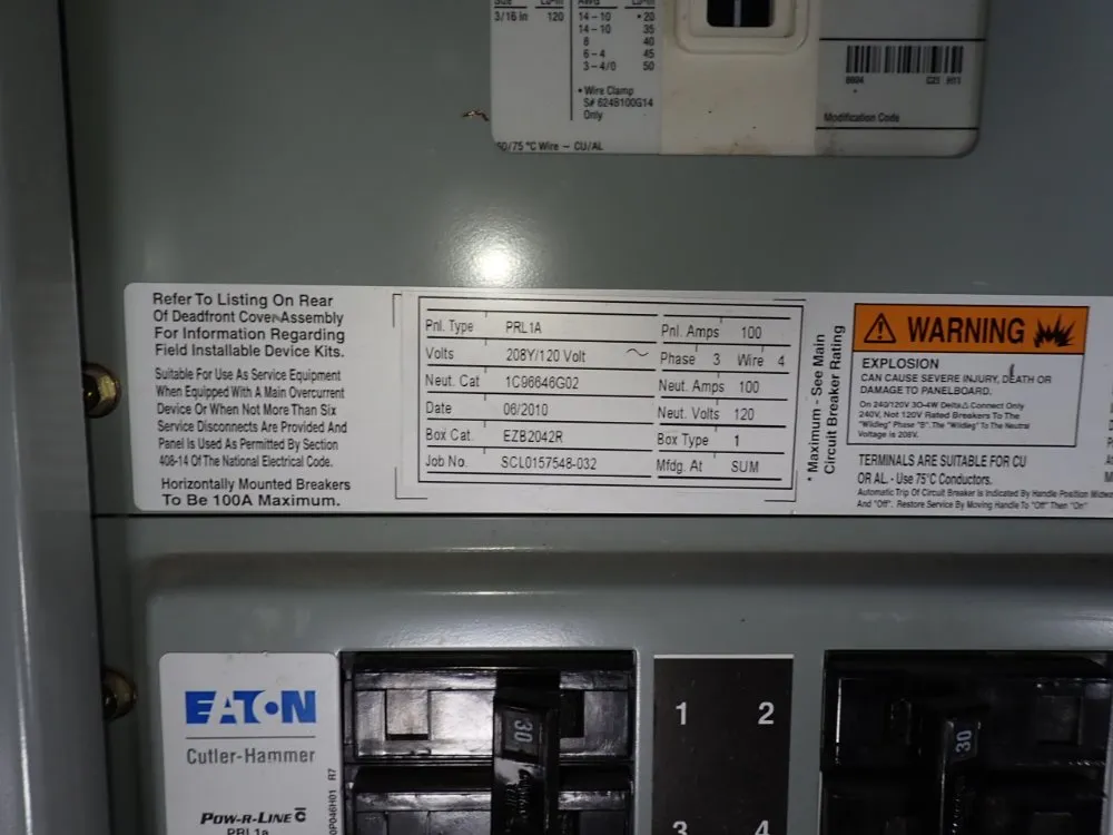 Eaton Panelboard - Prl1a