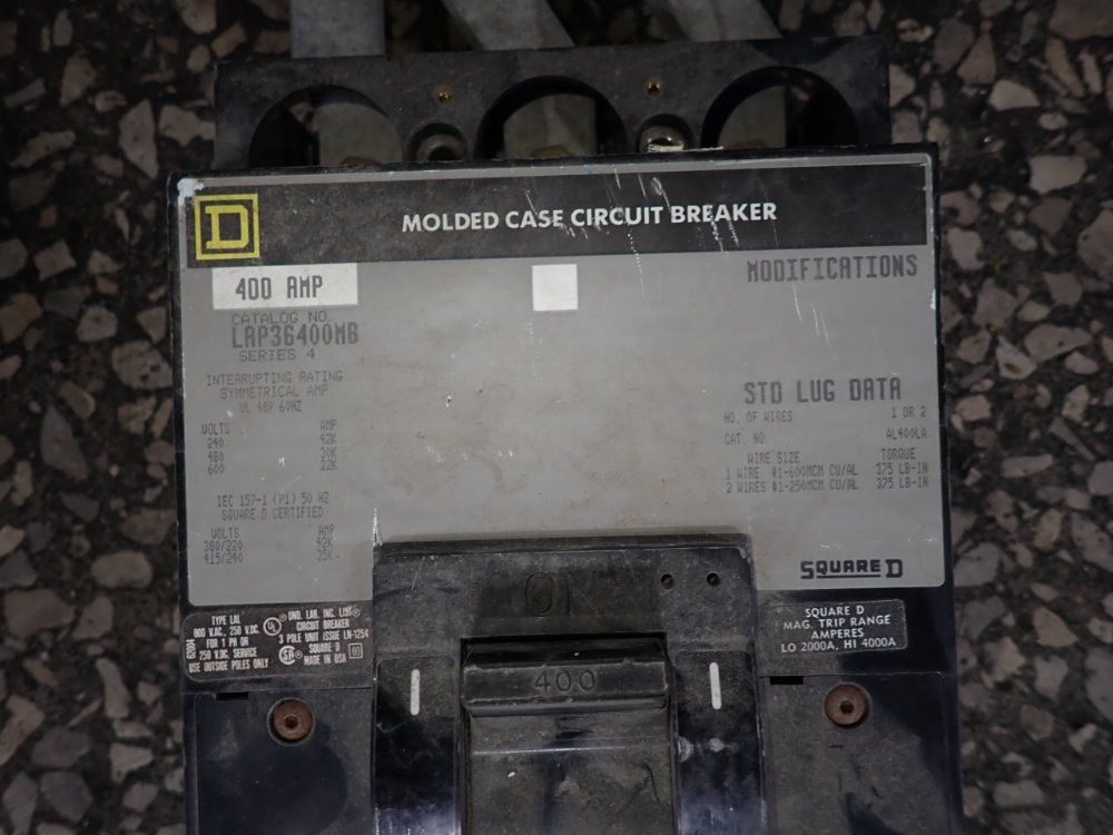 Square D Circuit Breaker - Lap36400mb