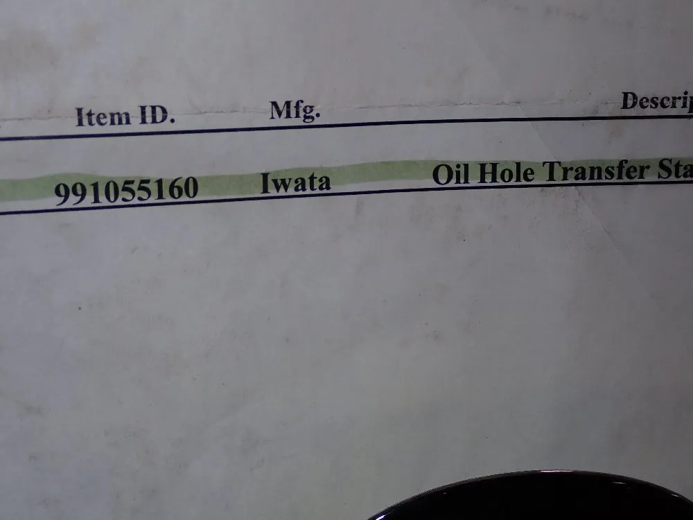 Iwata Oil Hole Transfer Station Slide Unit - 991055160