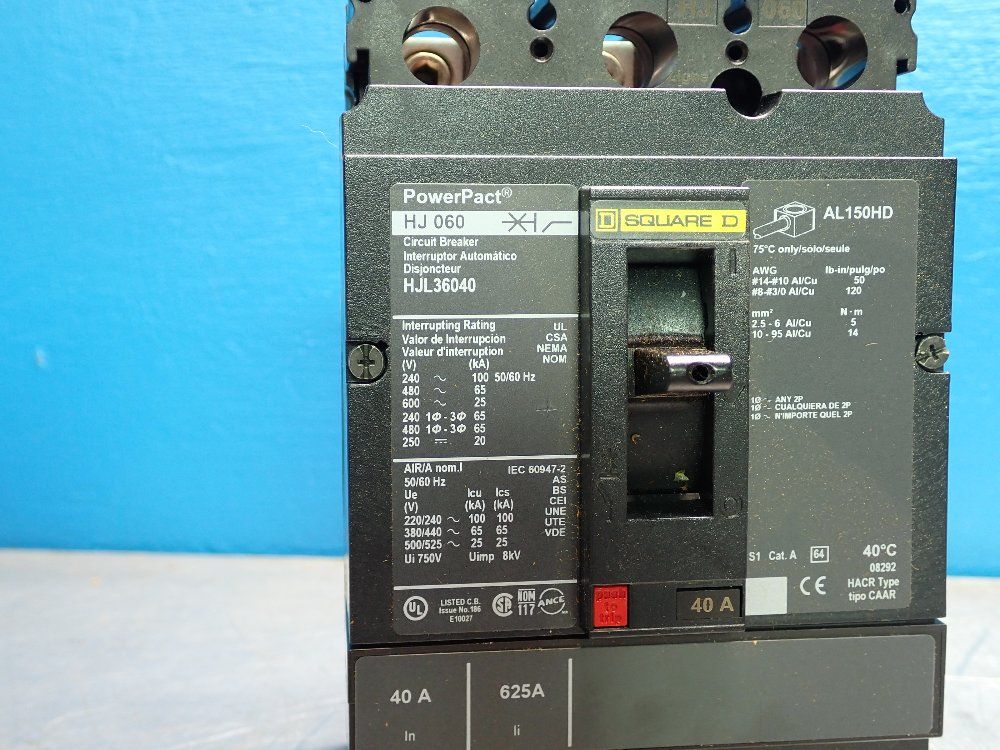 Square D 625a Circuit Breaker - Hjl36040