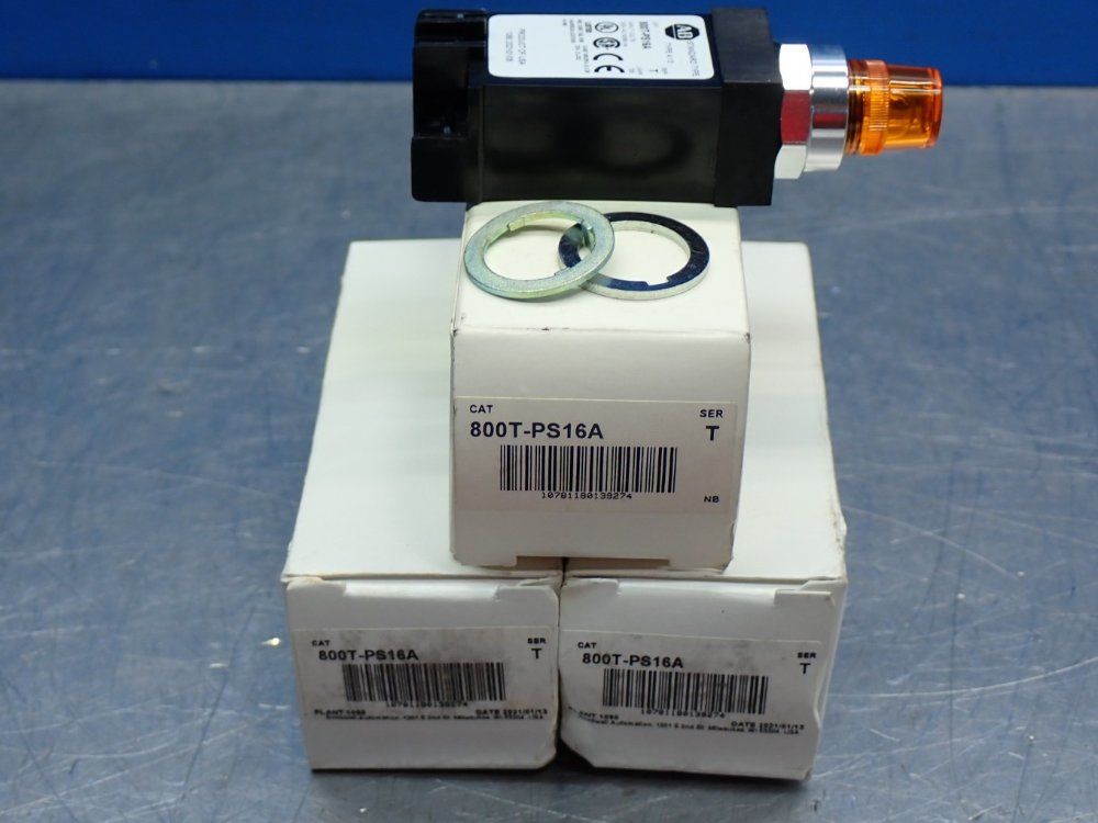 Allen Bradley 18mm Pilot Light 800t, 3pcs - 800t-ps16a