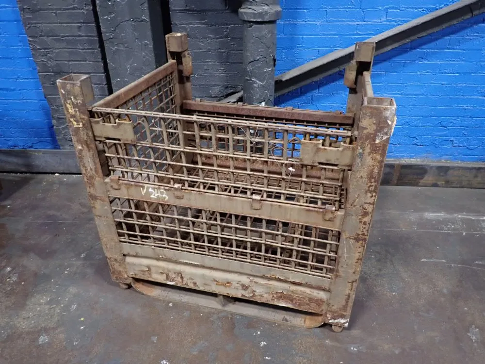 30"x33 1/2"x25" Stackable Wire Basket