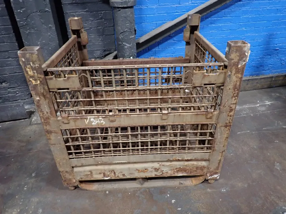 30"x33 1/2"x25" Stackable Wire Basket