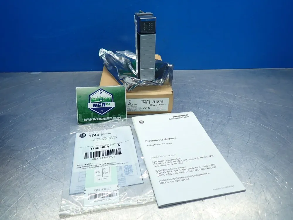 Allen Bradley Slc-500 16-input Module - 1746-ib16