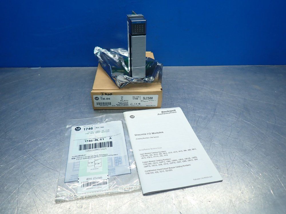 Allen Bradley Slc-500 16-input Module - 1746-ib16
