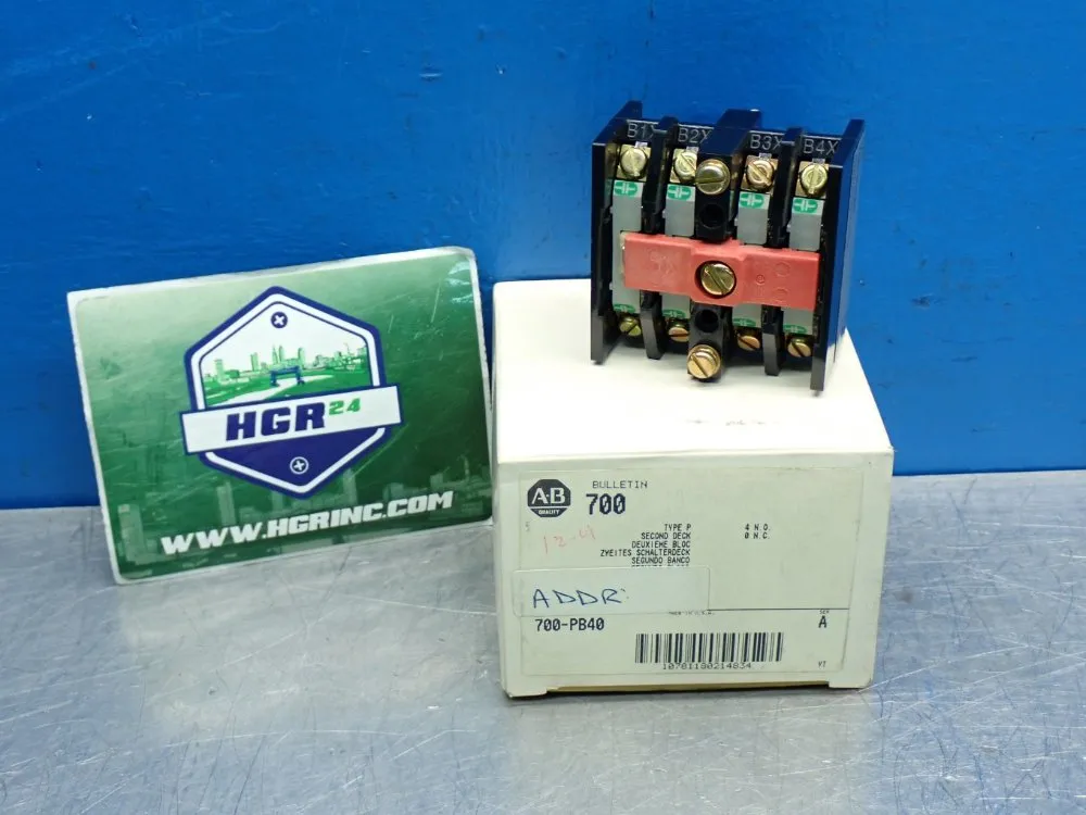 Allen Bradley Auxiliary Contact Adder Deck - 700-pb40