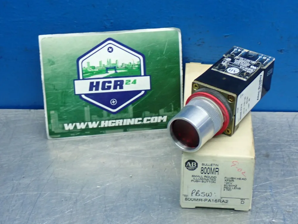 Allen Bradley Illuminated Momentary Contact Push Button Unit - 800mr-pa16ra2