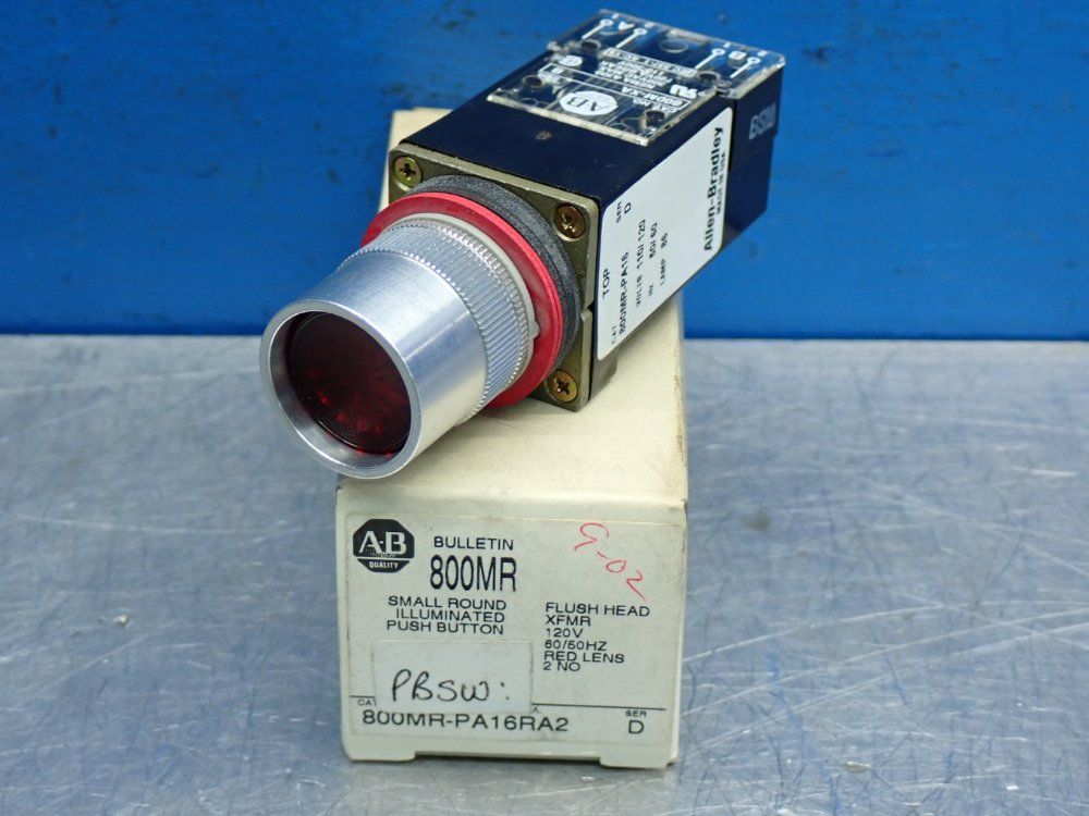 Allen Bradley Illuminated Momentary Contact Push Button Unit - 800mr-pa16ra2