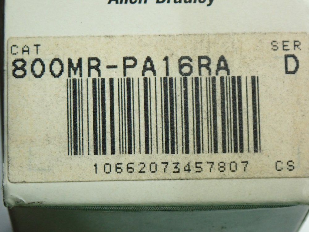 Allen Bradley Illuminated Momentary Contact Push Button Unit - 800mr-pa16ra2