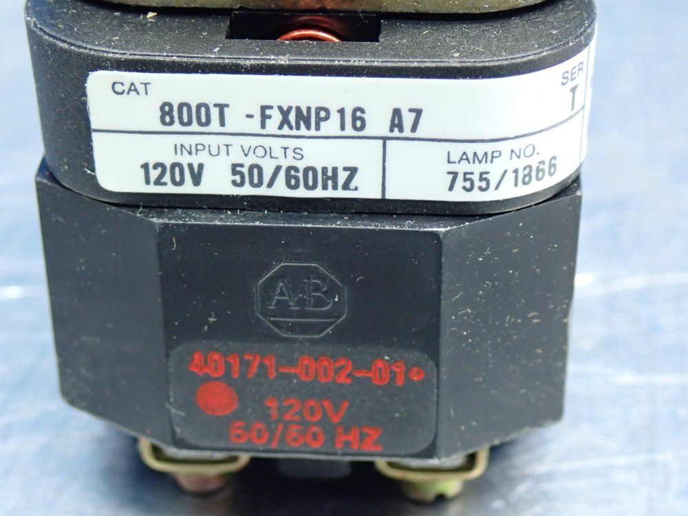 Allen Bradley 3-position Push-pull Push Button - 800t-fxnp16ra7