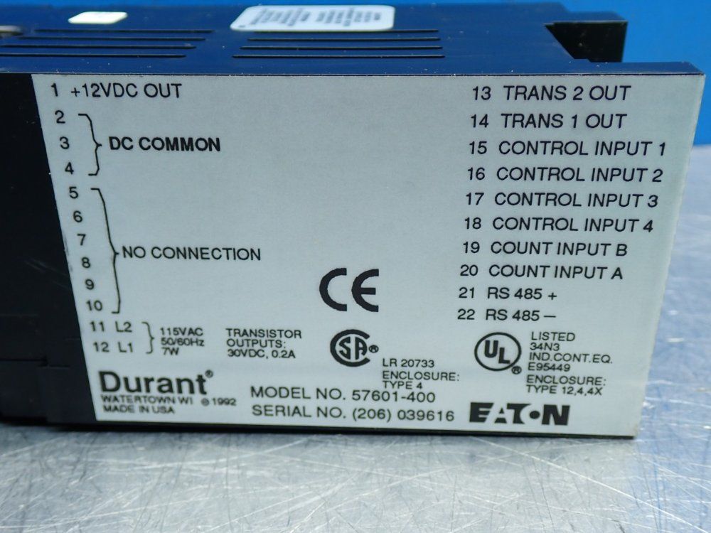 Eaton Durant Ambassador Series Totalizer Counter - 57601400